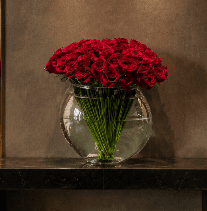 A refined arrangement composed for a commercial space