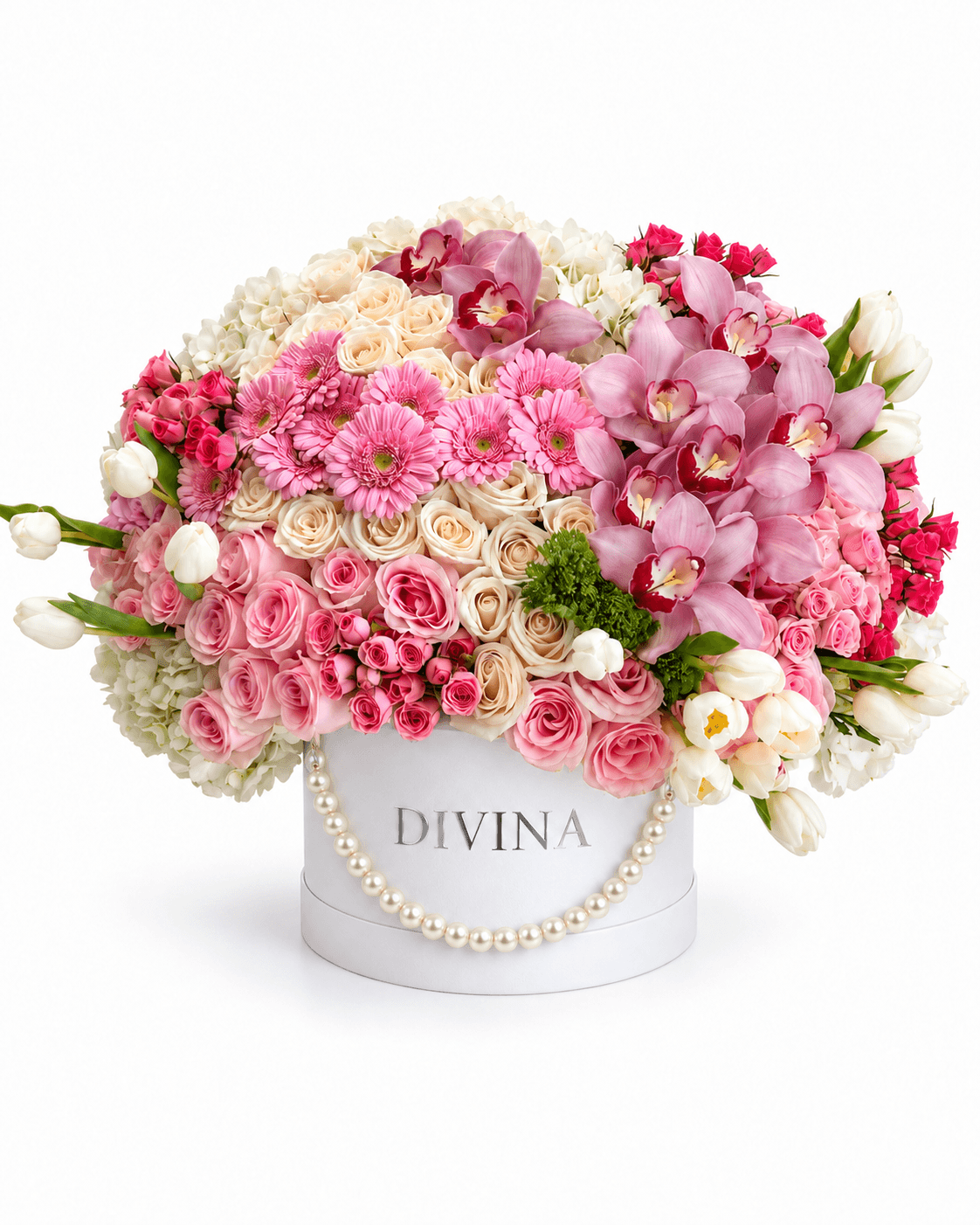 Petal Parade Box arrangement by Divina Arrangements