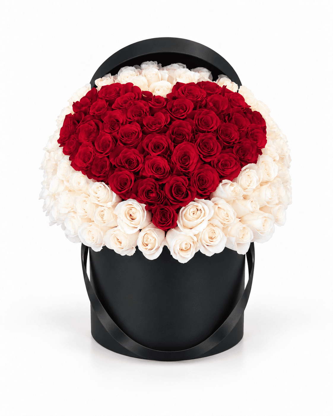 Heart of Roses Box arrangement by Divina Arrangements