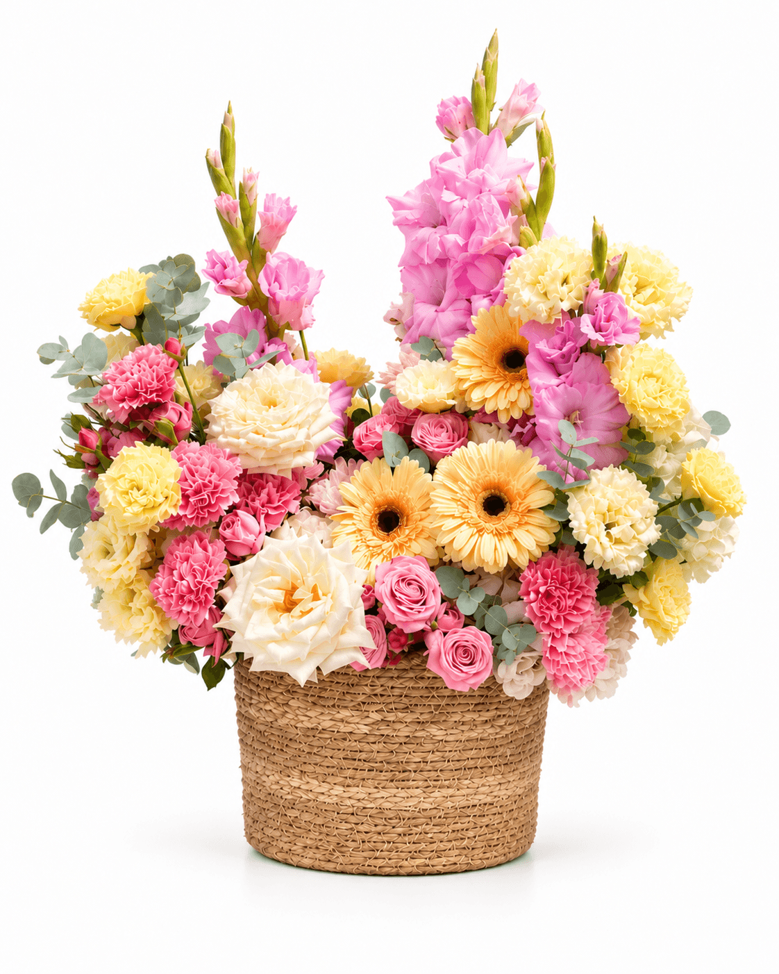 Sunny Basket Bloom arrangement by Divina Arrangements