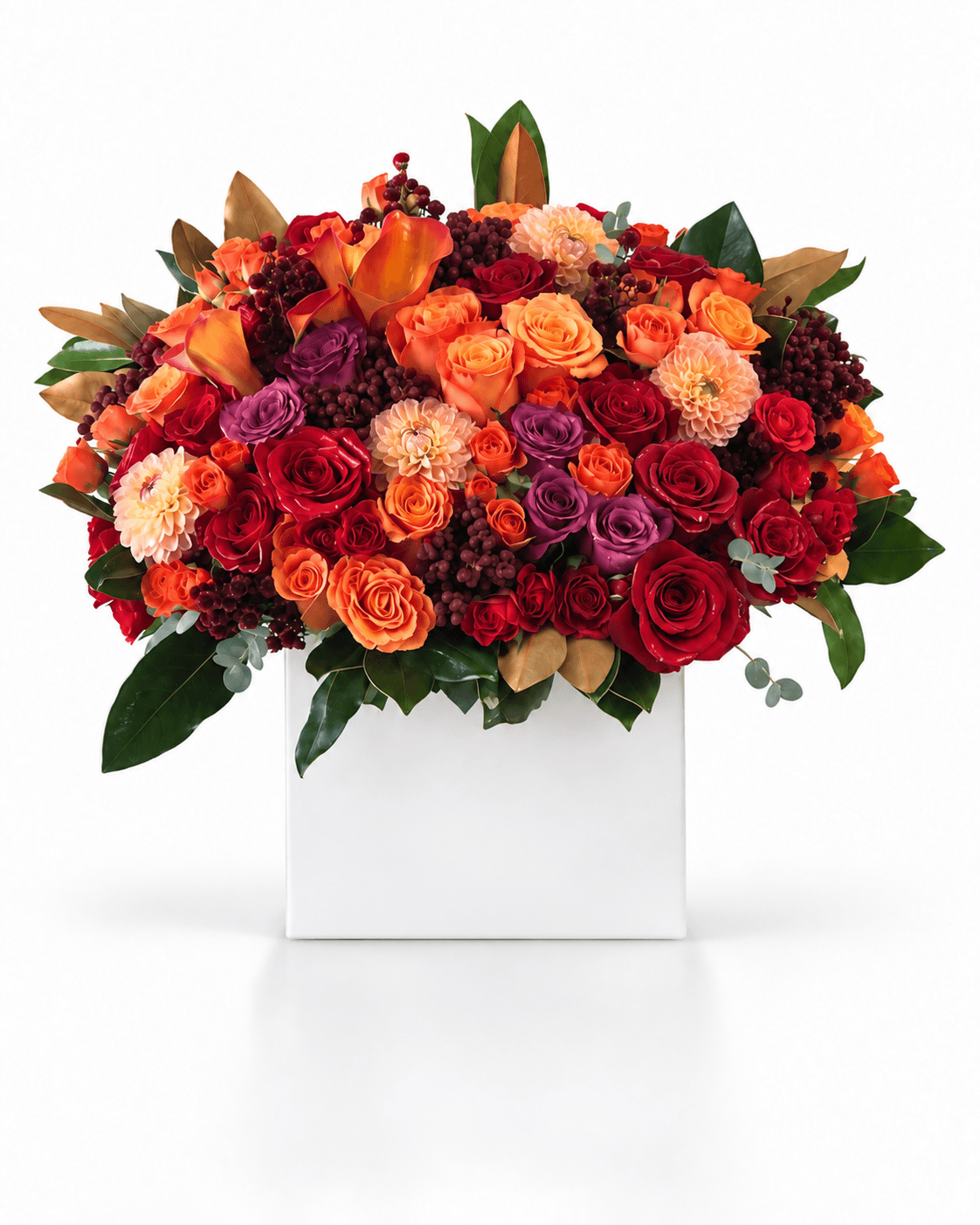 Harvest Glow Box arrangement by Divina Arrangements