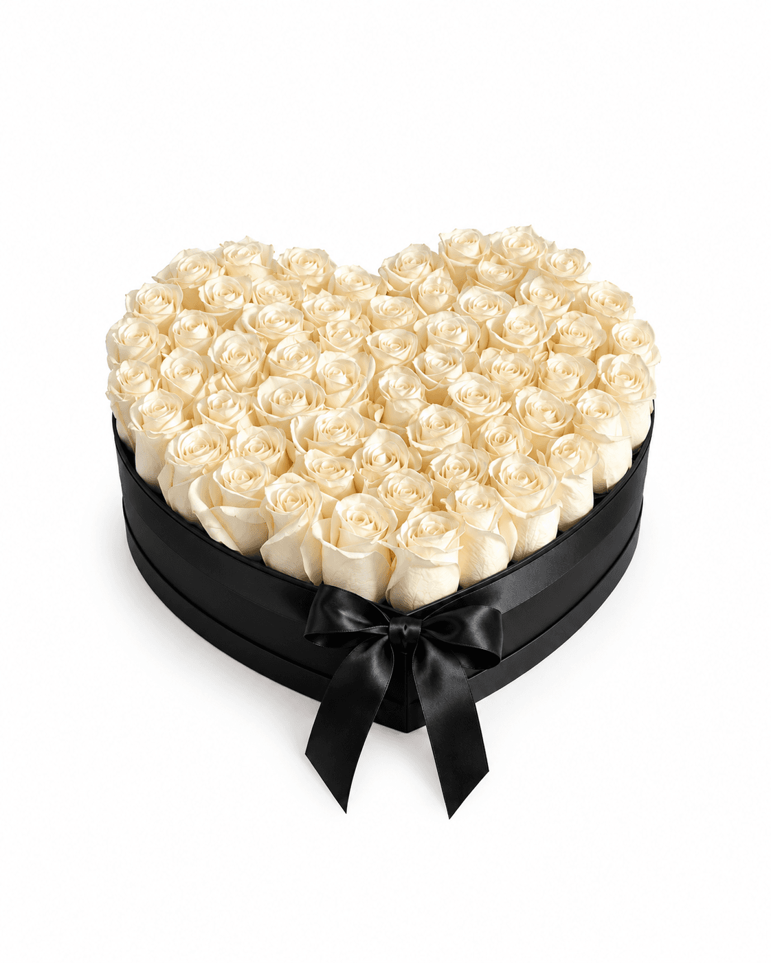 Ivory Heart Box arrangement by Divina Arrangements