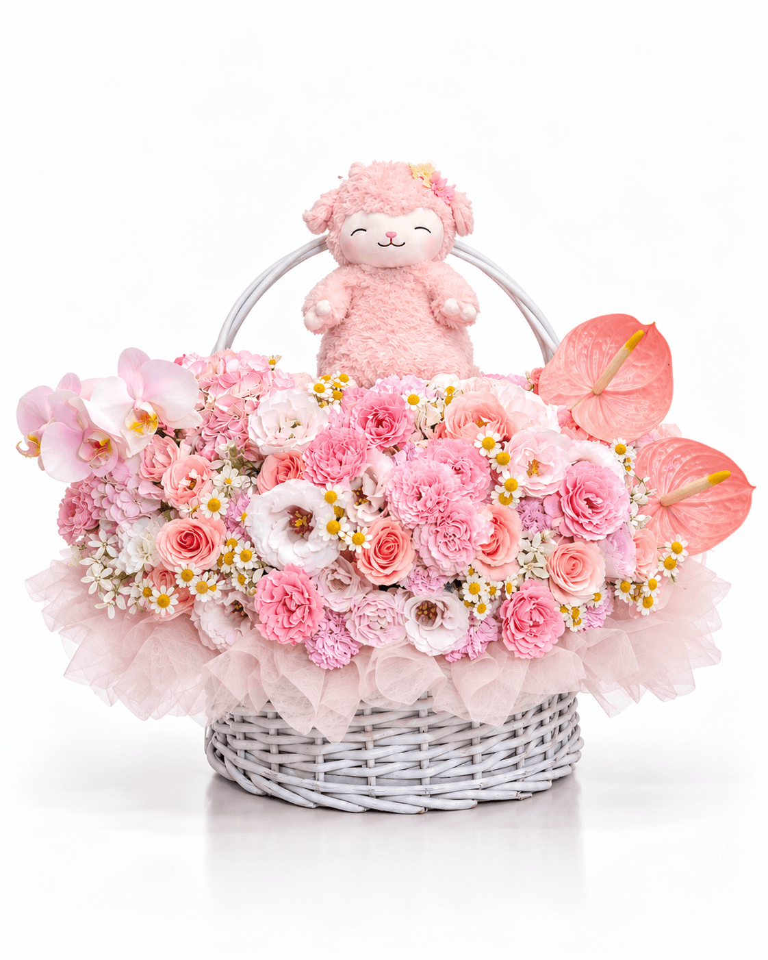 Little Lamb Basket arrangement by Divina Arrangements