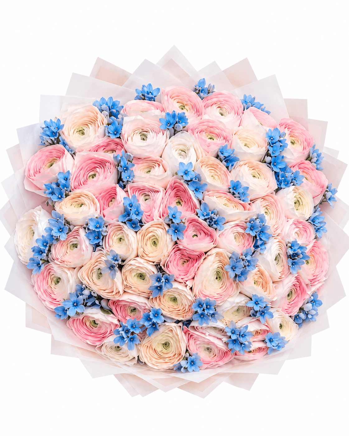 Ranunculus Sky Bouquet arrangement by Divina Arrangements