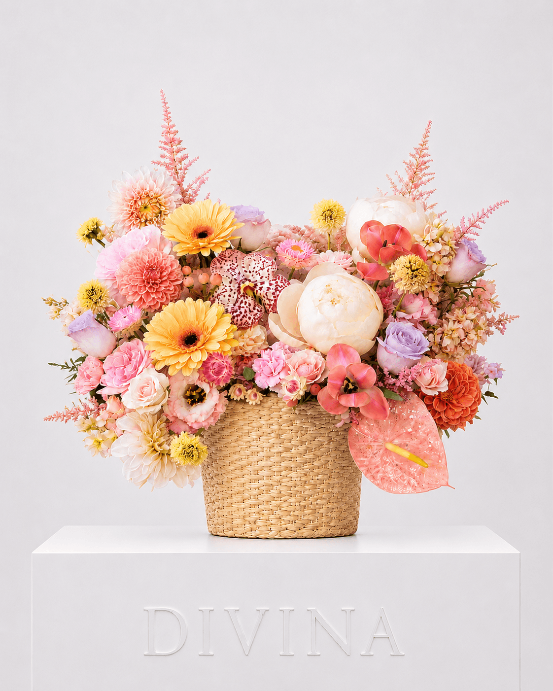 Apricot Bloom arrangement by Divina Arrangements