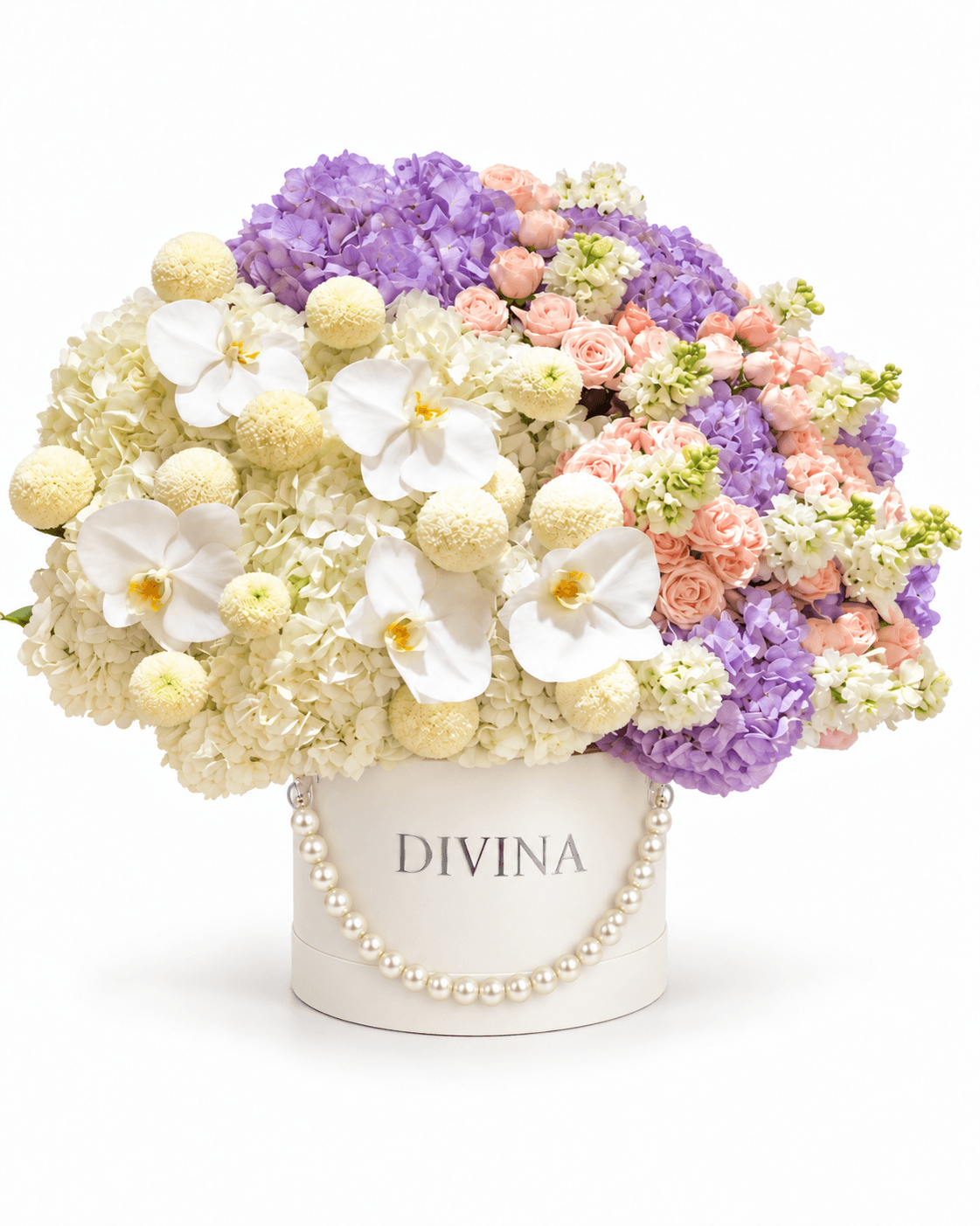 Meringue Box arrangement by Divina Arrangements