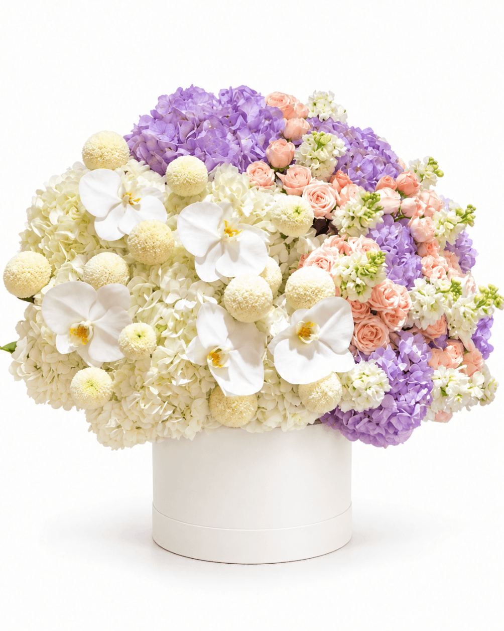 Meringue Box arrangement by Divina Arrangements