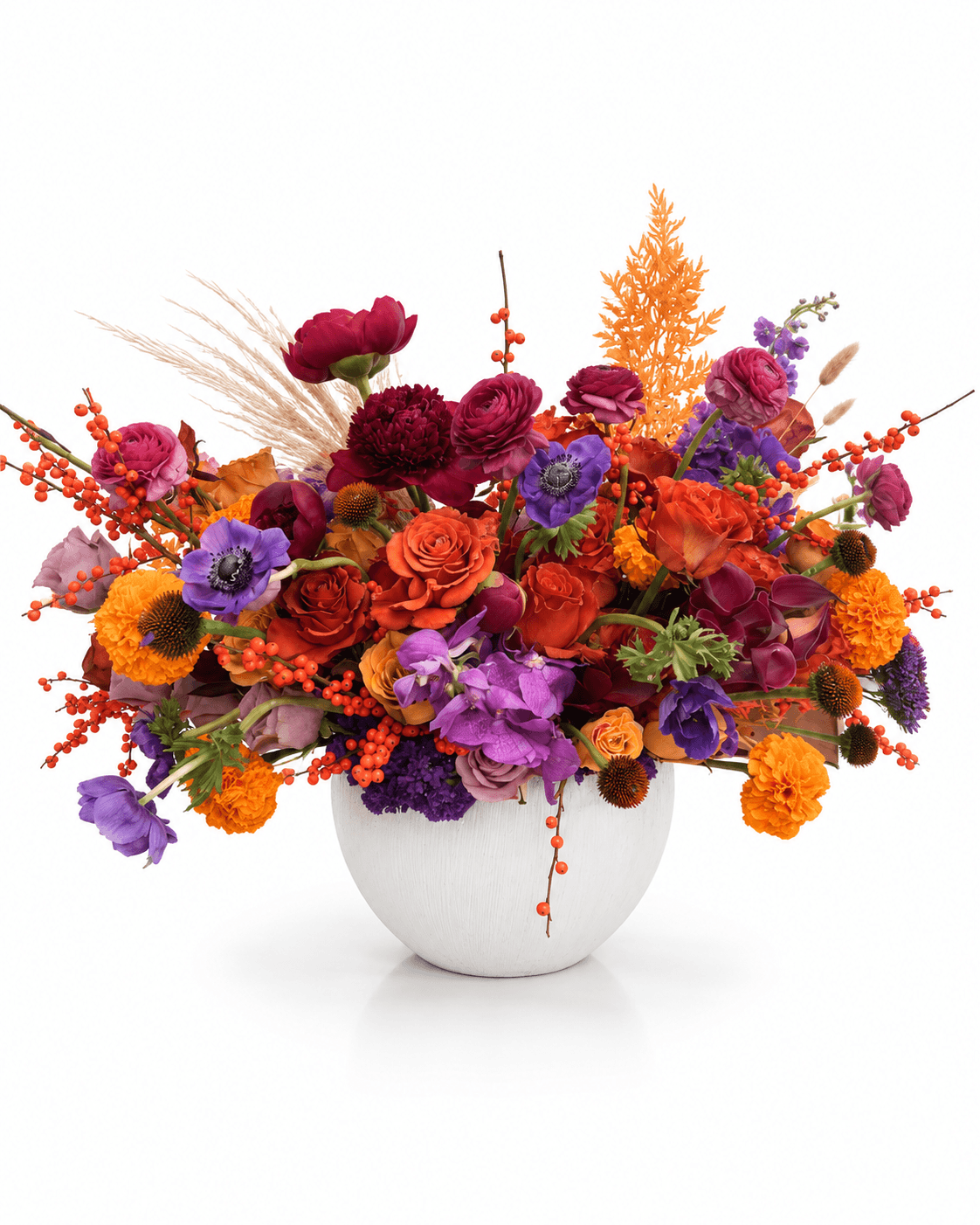 Marigold Harvest Bowl arrangement by Divina Arrangements