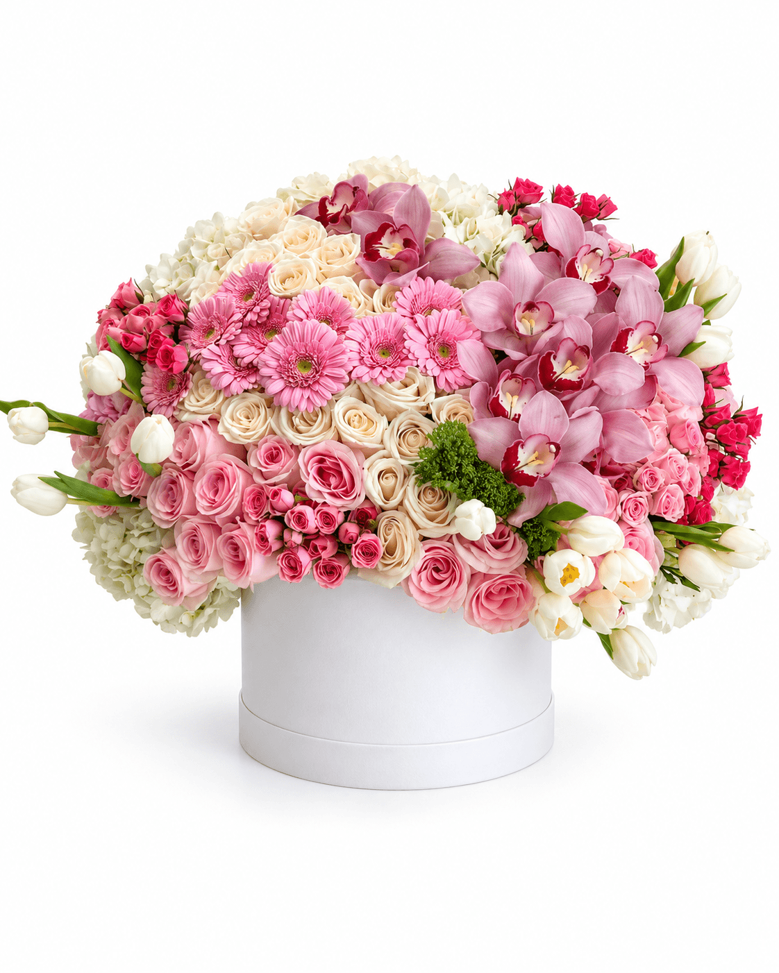 Petal Parade Box arrangement by Divina Arrangements