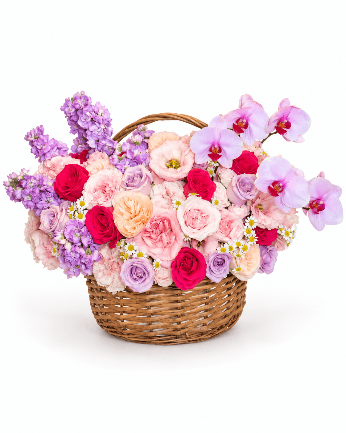 Garden Party Basket arrangement by Divina Arrangements