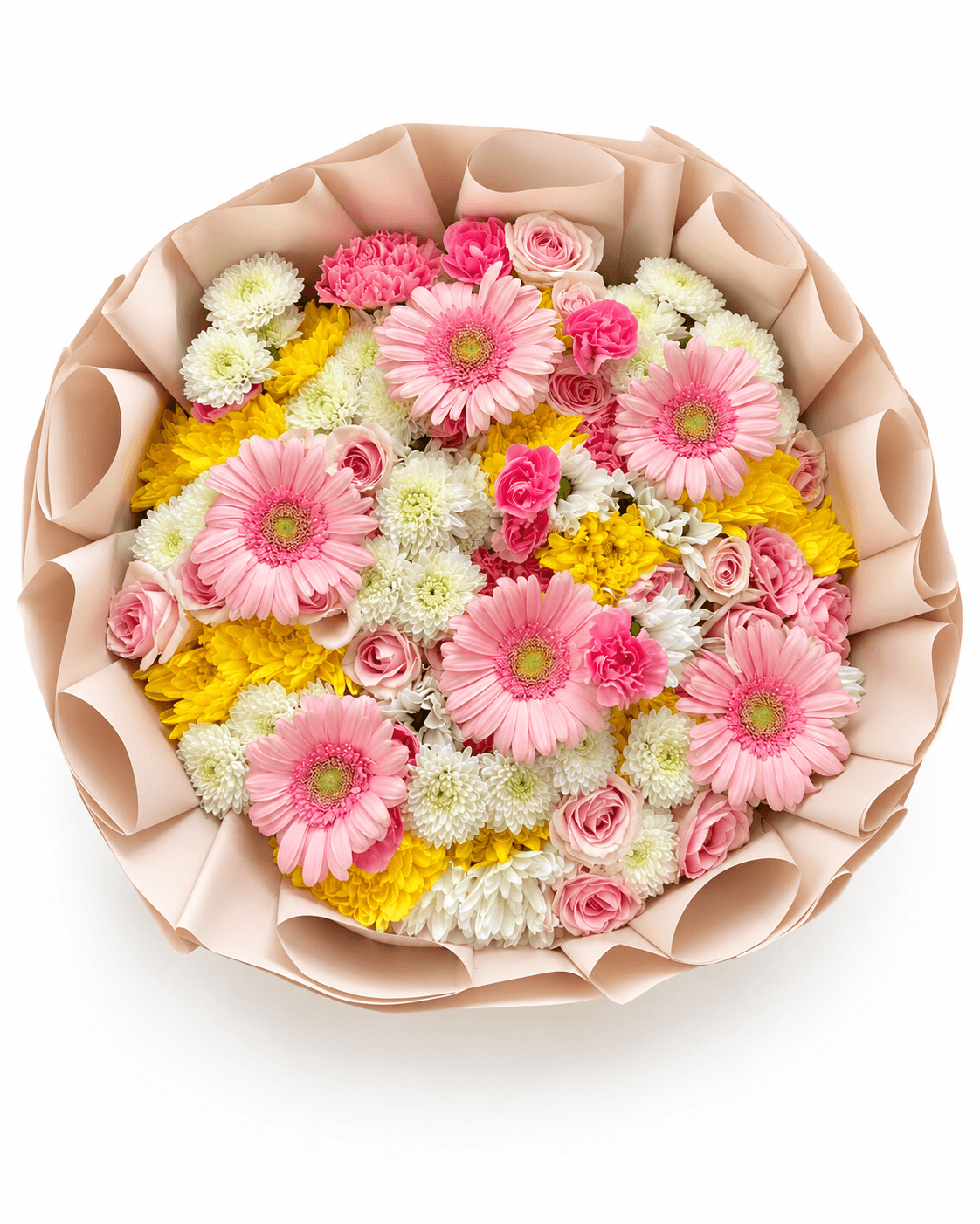 Peaches & Cream Bouquet arrangement by Divina Arrangements