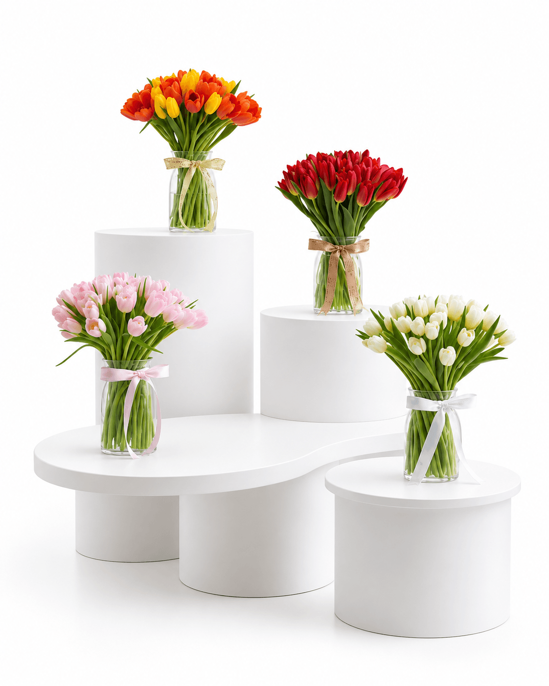 Tulip Gift Jar arrangement by Divina Arrangements